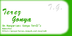 terez gonya business card